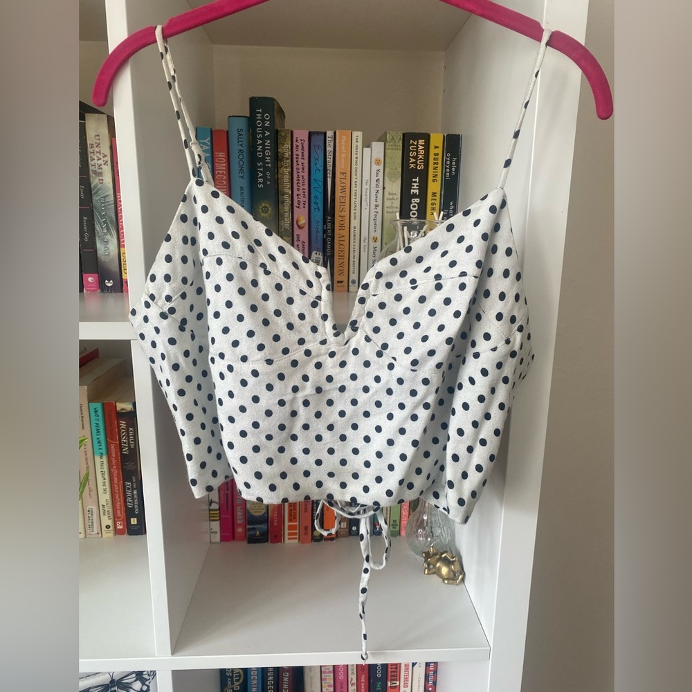Urban Outfitters Lace Up Cropped Top